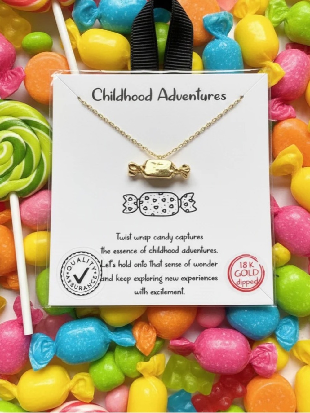“Candy” 18K Gold Plated Necklace